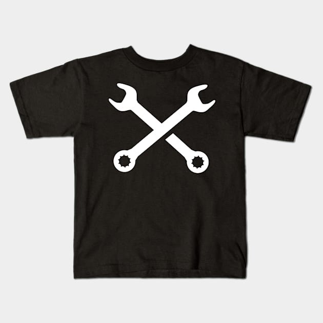 Wrench Cross Kids T-Shirt by ShirtyLife